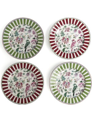 LuckyArt Madeline Bone 27 cm 4’lü Servis Tabak Seti