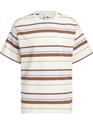 Adidas Erkek  Beyaz  T-Shirt Strıpe Tee KX1267