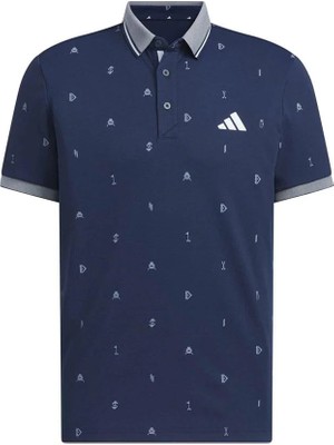 Adidas Erkek  Mavi  Polo T-Shirt Monogram  Polo JZ4364
