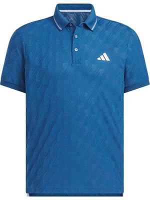 Adidas Erkek  Mavi  Polo T-Shirt Jacquard Polo JZ4360