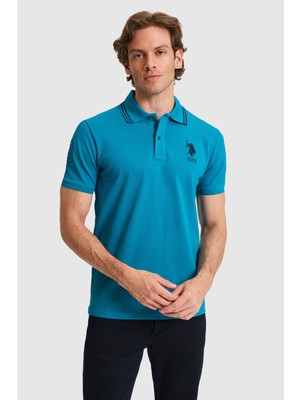 U.s. Polo Assn. Erkek Petrol Tişört Basic 50322384-VR102