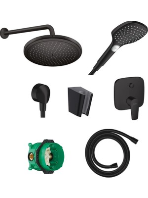Hansgrohe Talis E Ankastre Duş Sistemi -Siyah