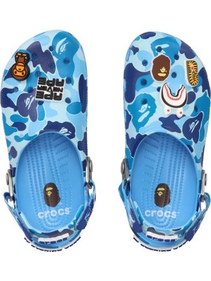 Crocs Classic Clog A Bathing Ape Abc Camo Blue