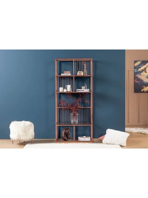 Vivense Lola Rose Metal Kitaplık, Kırmızı, 80 cm