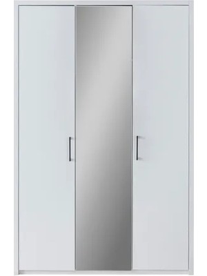 Vivense Life Gardırop, Beyaz, 3 Kapaklı
