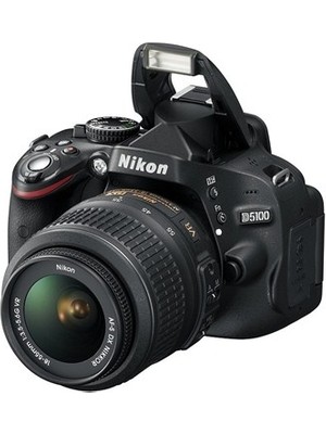 Nikon D5100 16.2MP 18-55 VR Lens ile 3 inç LCD Ekranlı Dijital SLR Fotoğraf Makinesi