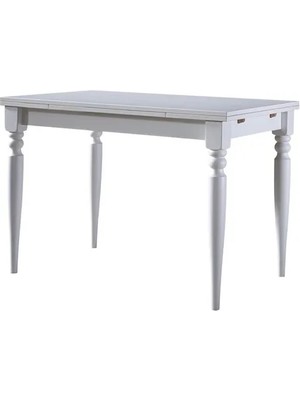 Vivense White Çizilmez Açılır Mutfak Masası, Beyaz, 80X120