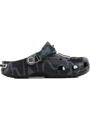 Crocs Classic Clog A Bathing Ape Abc Camo Black Terlik
