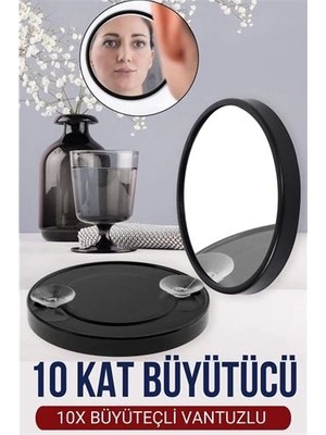 Aydogan's Modacar 9 cm 10X Büyüteçli Makyaj Aynası