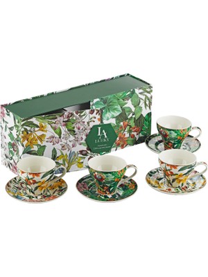 LuckyArt Violette Bone 4’lü Çay Fincanı Seti 230 ml