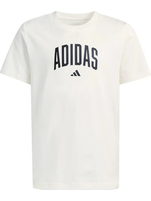 Adidas J Colleg T Çocuk  Beyaz  T-Shirt KE1347