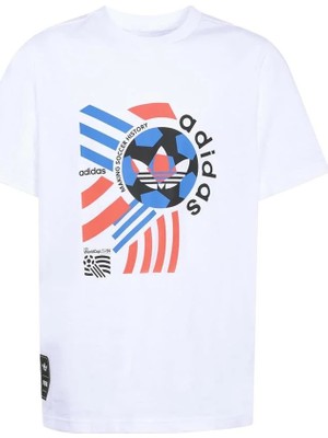 Adidas Çocuk  Beyaz  T-Shirt Lo Gfx T-Shırt KD7884