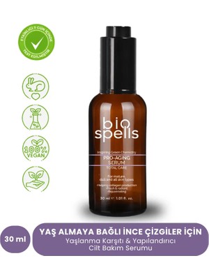 Bio Spells Pro-Aging Serum 30 ml - Yaşlanma Karşıtı & Yapılandırıcı Cilt Bakım Serumu