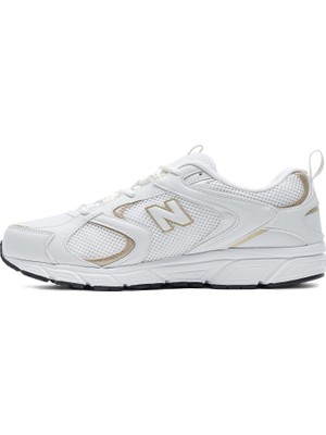 New Balance 408 Beyaz  Spor Ayakkabı Deri ve Tekstil Malzeme ile Konforlu Tasarım ML408CW