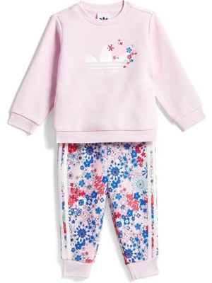Adidas Crew Set Bebek  Pembe  Eşofman Altı KD1730