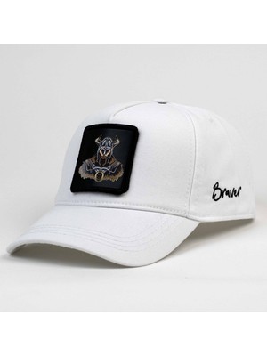 Braver Beyaz Viking Logolu Şapka