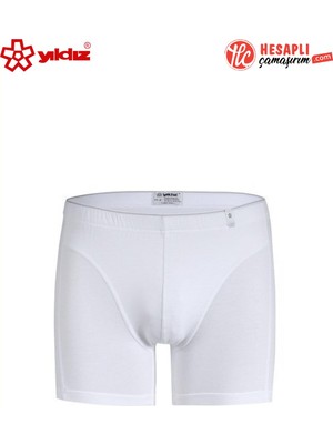Yıldız Çamaşır 405 Erkek Premium Seri Havlu Iz Yapmaz-Rahatsız Etmez Bel Modal Pamuklu Likralı Boxer