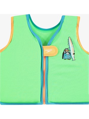 Speedo Printed Float Batmaz Çocuk Yeşil Can Yeleği.-