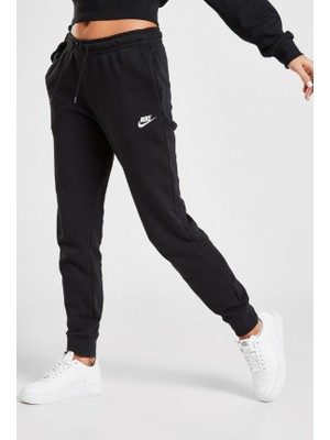 Nike Sportswear Essential Fleece Pamuklu Siyah Eşofman Altı
