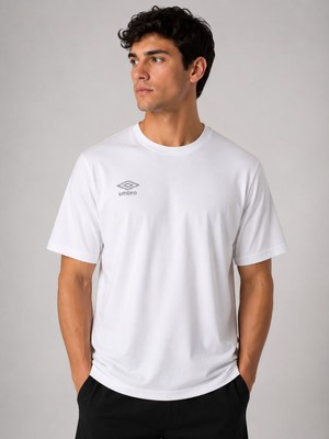 Umbro Season Erkek Beyaz Pamuklu Spor Tişört NF0150