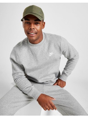 Nike Nsw Club Fleece Crew Gri Erkek Sweatshirt