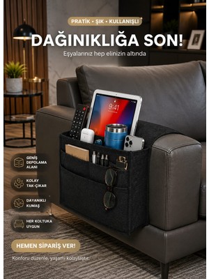 Uydee Yan Sehpa Kumandalık Koltuk Kenarı Organizer Koltuk Kenarı Düzenleyici Koltuk Yanına Düzenleyici Koltuk Kenarı Organizer Kumandalık Telefonluk Çok Gözlü Kanepe Yanı Düzenleyici Saklama Cebi
