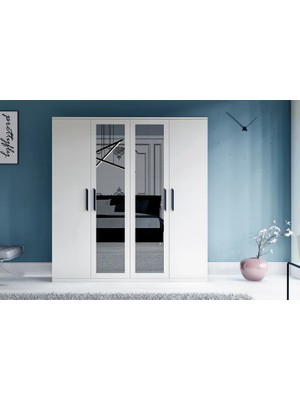 Vivense Metalia Hayal Aynalı Gardırop, 4 Kapaklı