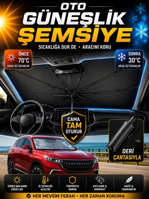 Ufak Tefek Şeyler Proton Gen 2 Persona Face Lıft 1.6 Medıum Lpgaraca Uygun Araç Ön Cam Güneşliği Katlanabilir Şemsiye Perde Oto Güneşlik