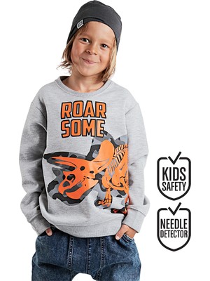 Roar Erkek Çocuk Gri Sweatshirt