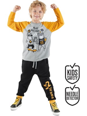 Denokids Play Allday Erkek Çocuk T-shirt Eşofman Altı Takım