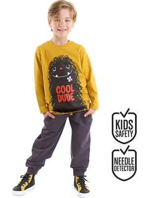 Denokids Cool Dude Erkek Çocuk T-Shirt Pantolon Takım