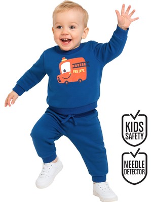 Denokids Itfaiye Erkek Bebek Lacivert Eşofman Takım
