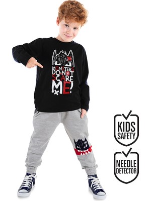 Denokids Don't Scare Erkek Çocuk Pantolon Takım