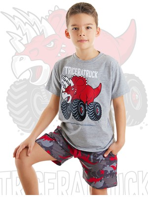 Mshb&G Triceratruck Erkek Çocuk T-Shirt  Şort Takım