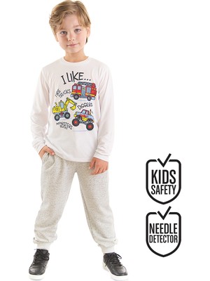 Denokids Inşaat Araçları Erkek Çocuk T-Shirt Pantolon Takım