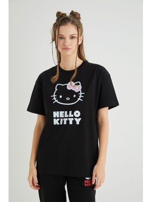 Lisanslı Baskılı Basic T-Shirt Kalıp Pamuk