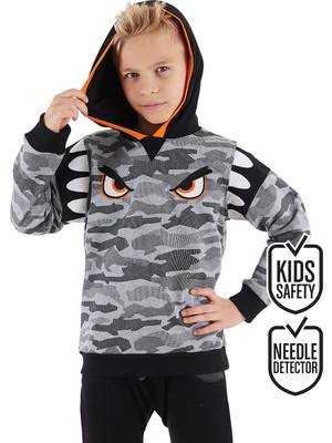 MSHB&G Kamuflaj Kapişonlu Erkek Çocuk Sweatshirt