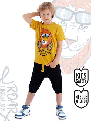 Mshb&G Arslan Erkek Çocuk T-Shirt Kapri Şort Takım
