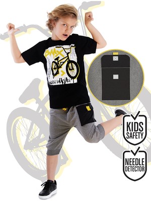 Mshb&G Bisiklet Erkek Çocuk T-Shirt Kapri Şort Takım