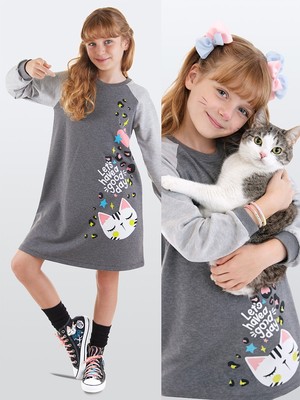Mshb&G Vahşi Kedi Kız Çocuk Elbise