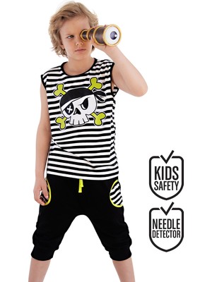 Mshb&G Kuru Kafa Erkek Çocuk T-Shirt Kapri Şort Takım