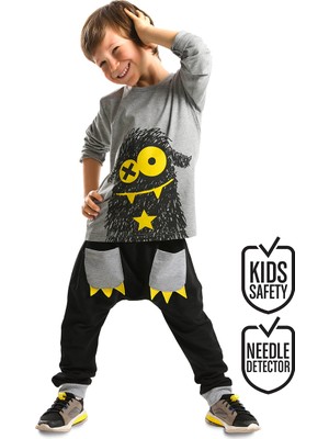 Denokids Xo Ponçik Erkek Çocuk T-shirt Pantolon Takım
