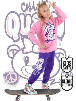 Denokids Queen Bear Kız Çocuk Eşofman Takım