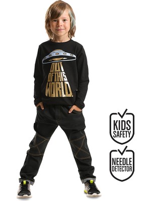 MSHB&G Ufo Erkek Çocuk T-shirt Denim Pantolon Takım