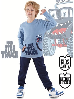 Denokids Monster Truck Erkek Çocuk Eşofman Takım