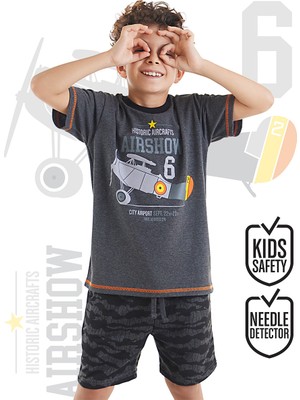 MSHB&G Uçak Erkek Çocuk T-shirt Şort Takım