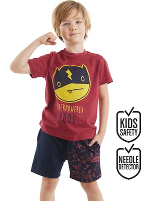 Denokids Süper Güçlü Erkek Çocuk T-Shirt Şort Takım