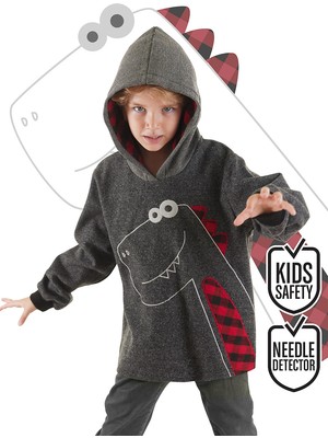 Denokids Dino Erkek Çocuk Kapüşonlu Sweatshirt