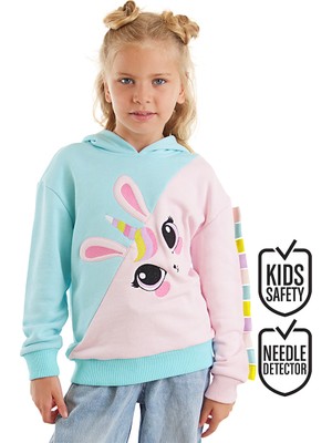 Denokids Unicorn Tavşan Kız Çocuk Sweatshirt