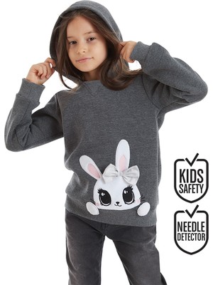 Denokids Şirin Tavşan Kız Çocuk Sweatshirt